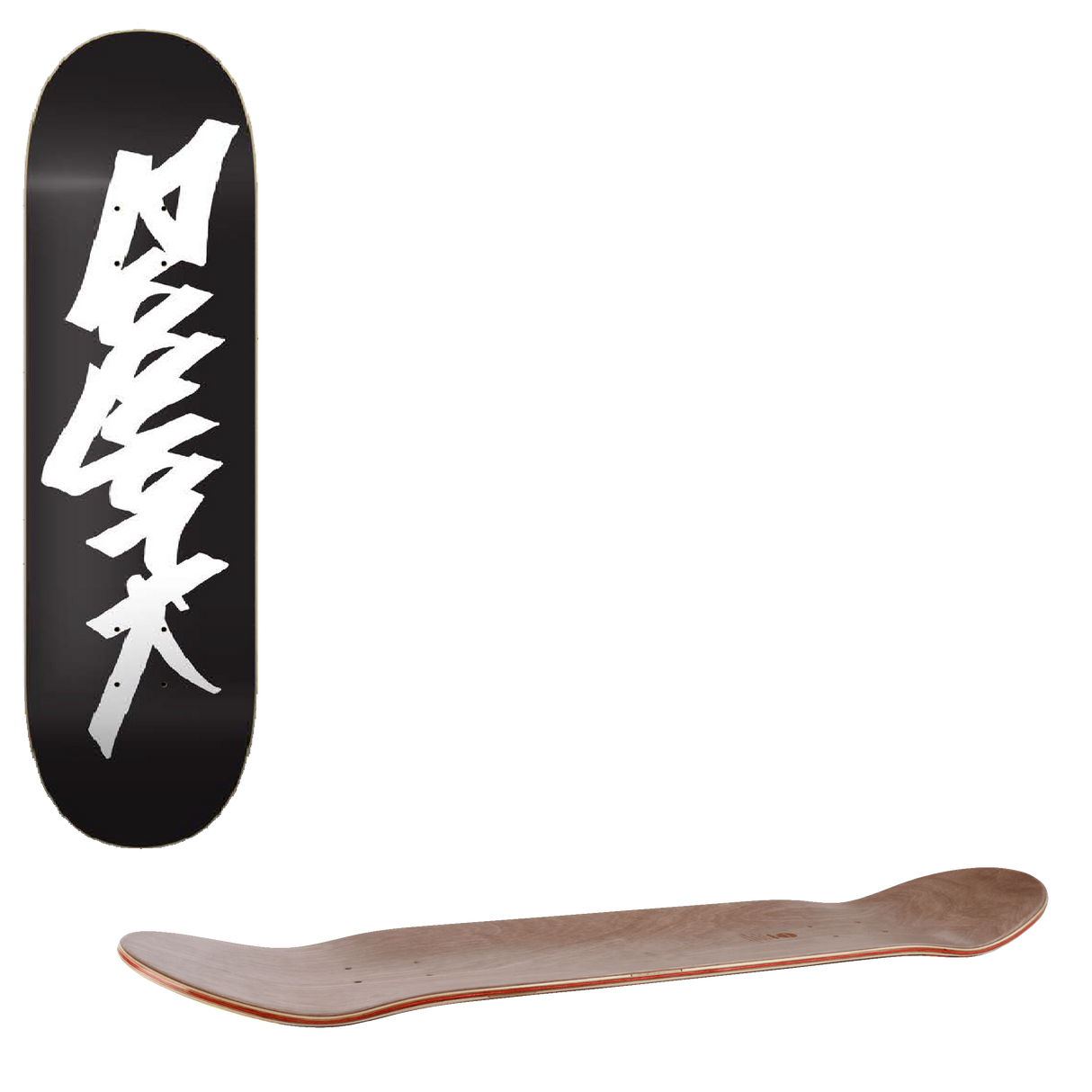 Zoo York OG 95 Tag Skateboard Deck - Black/White 8"