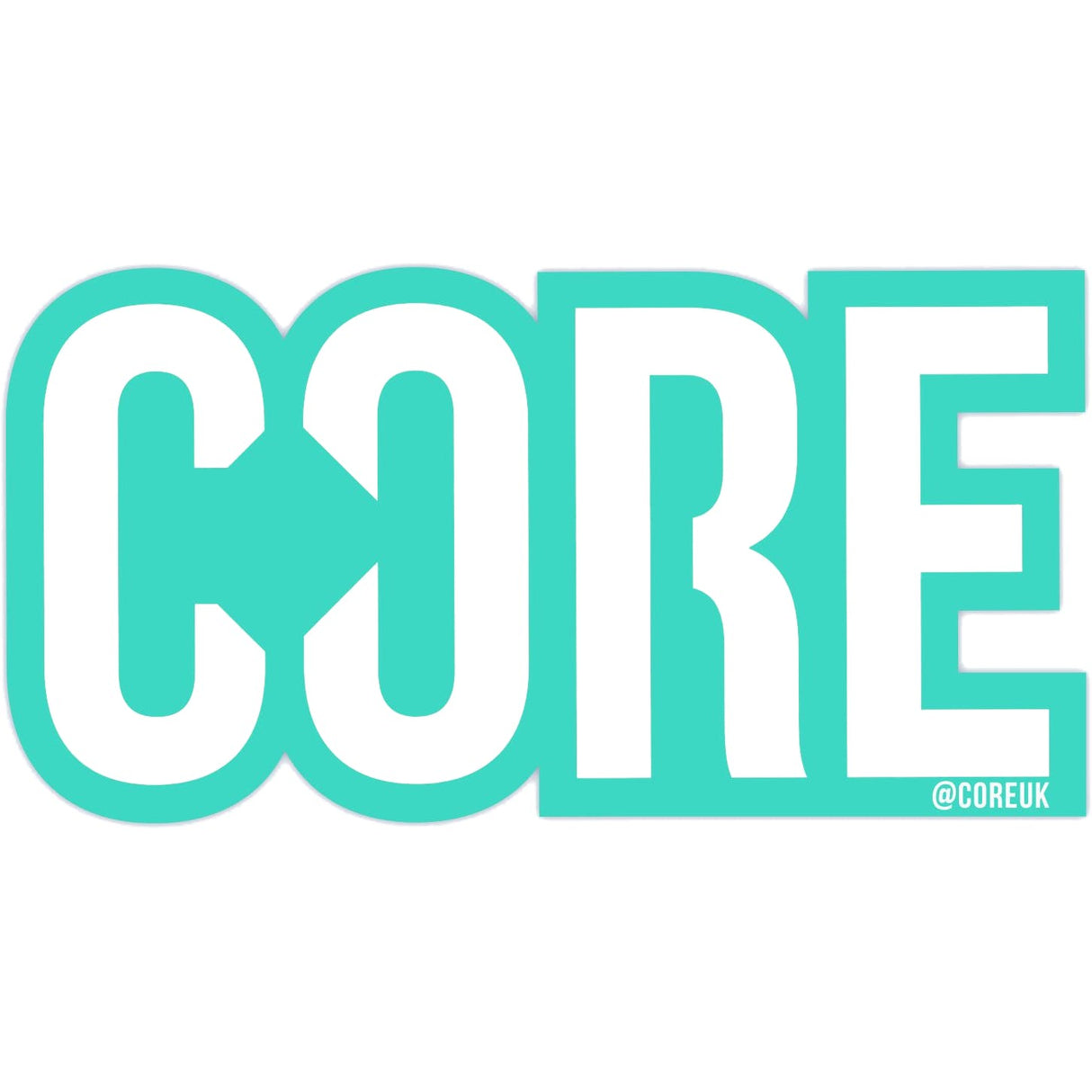 Core Logo Sticker Teal