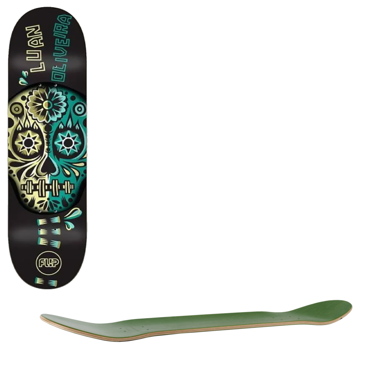Flip Blacklight Skateboard Deck - Luan 8.13
