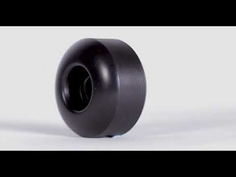 Rampage 99A Skateboard Wheels Black/Gold - 53 x 31mm