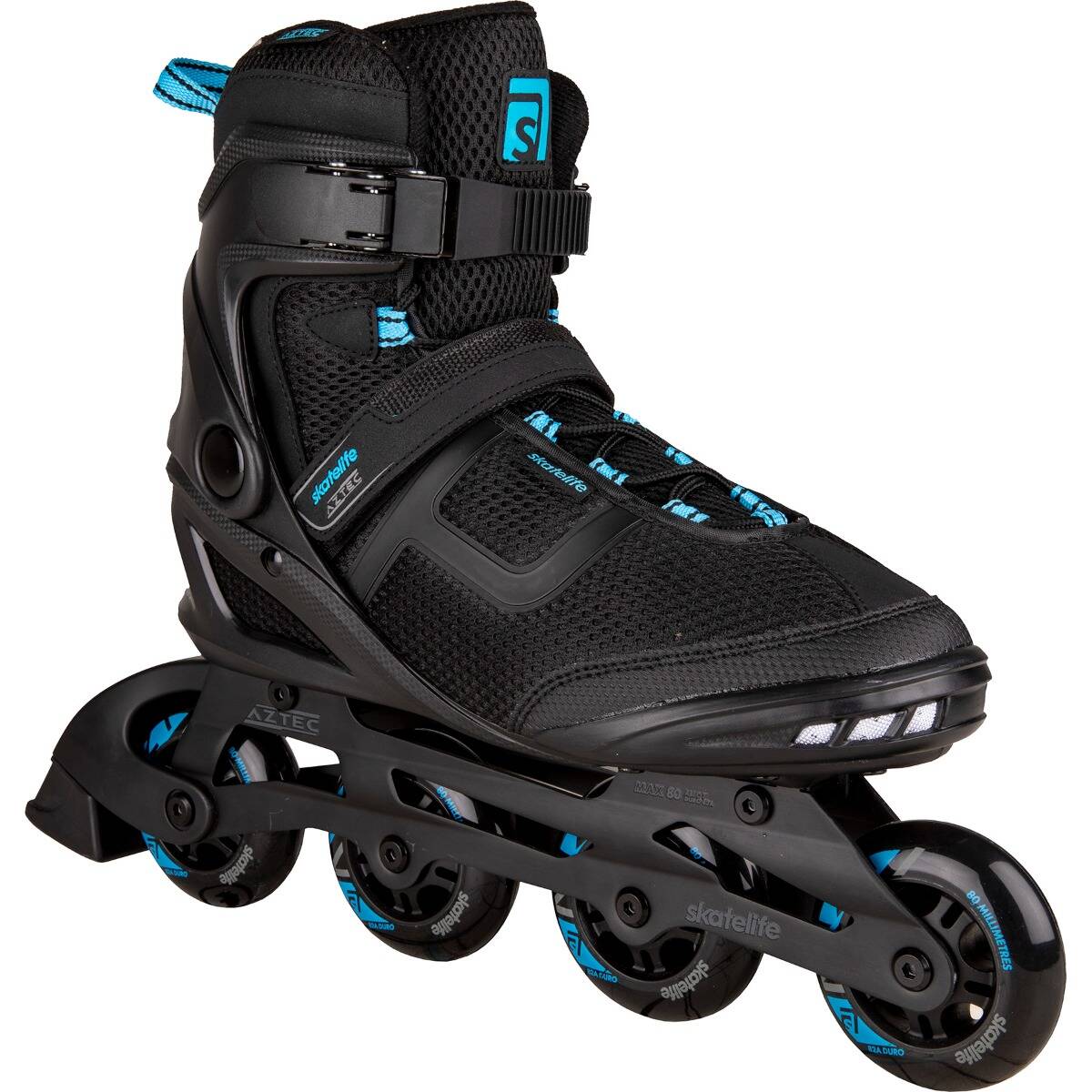 Skatelife Aztec Inline Roller Skates - Black/Blue UK 4