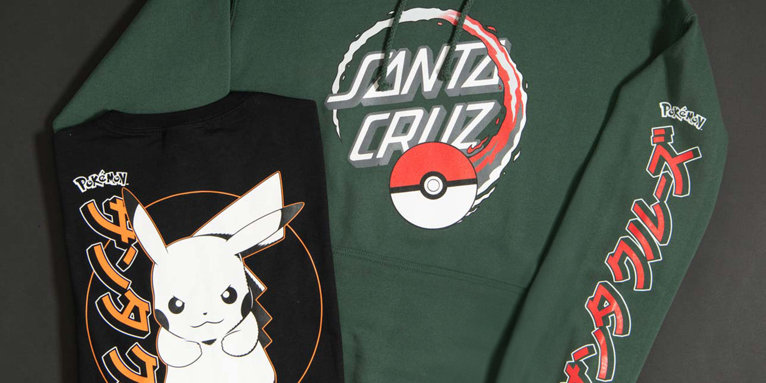 New Arrivals: Santa Cruz x Pokémon Hoodies & T-Shirts Available Now