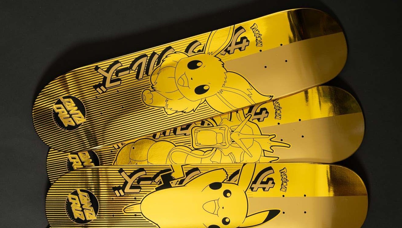 UPCOMING: Pokémon x Santa Cruz Apparel and Skateboard Decks