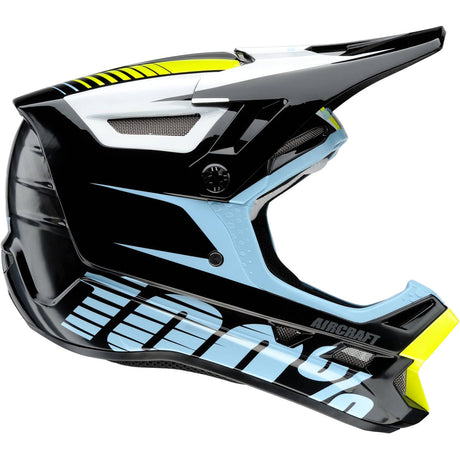 100% Aircraft DH Full Face Helmet - Fiji Black, Large