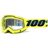 100% Accuri 2 Enduro MTB Goggles - Yellow (Clear Lens)