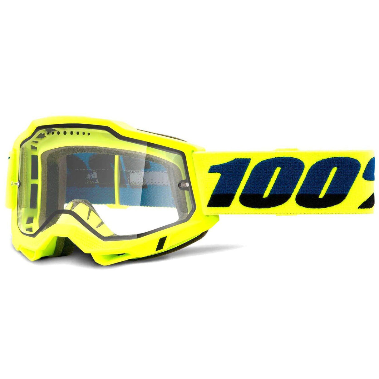100% Accuri 2 Enduro MTB Goggles - Yellow (Clear Lens)