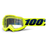 100% Accuri 2 Youth MTB/MX Goggles - Yellow (Clear Lens)