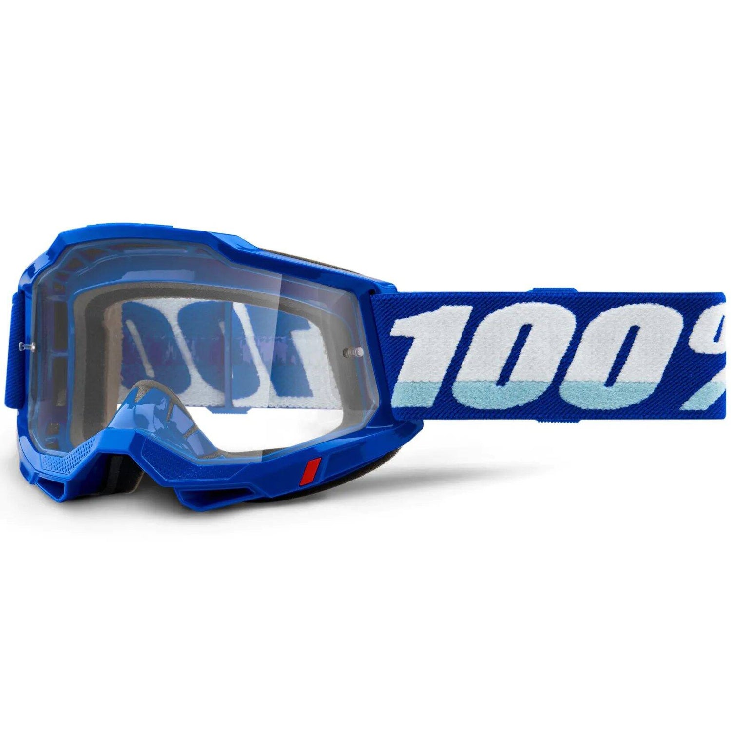 100% Accuri 2 MTB/MX Goggles - Blue (Clear Lens)