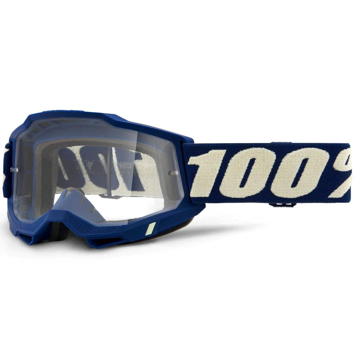 100% Accuri 2 MTB/MX Goggles - Deepmarine (Clear Lens)