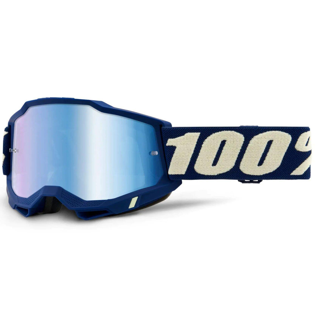 100% Accuri 2 MTB/MX Goggles - Deepmarine (Mirror Blue Lens)