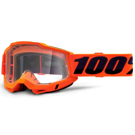100% Accuri 2 MTB/MX Goggles - Orange (Clear Lens)