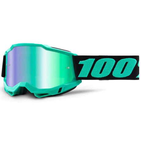 100% Accuri 2 MTB/MX Goggles - Tokyo (Mirror Green Lens)