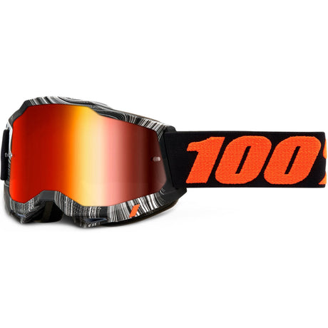 100% Accuri 2 Goggles - Geospace/Mirror Red Lens