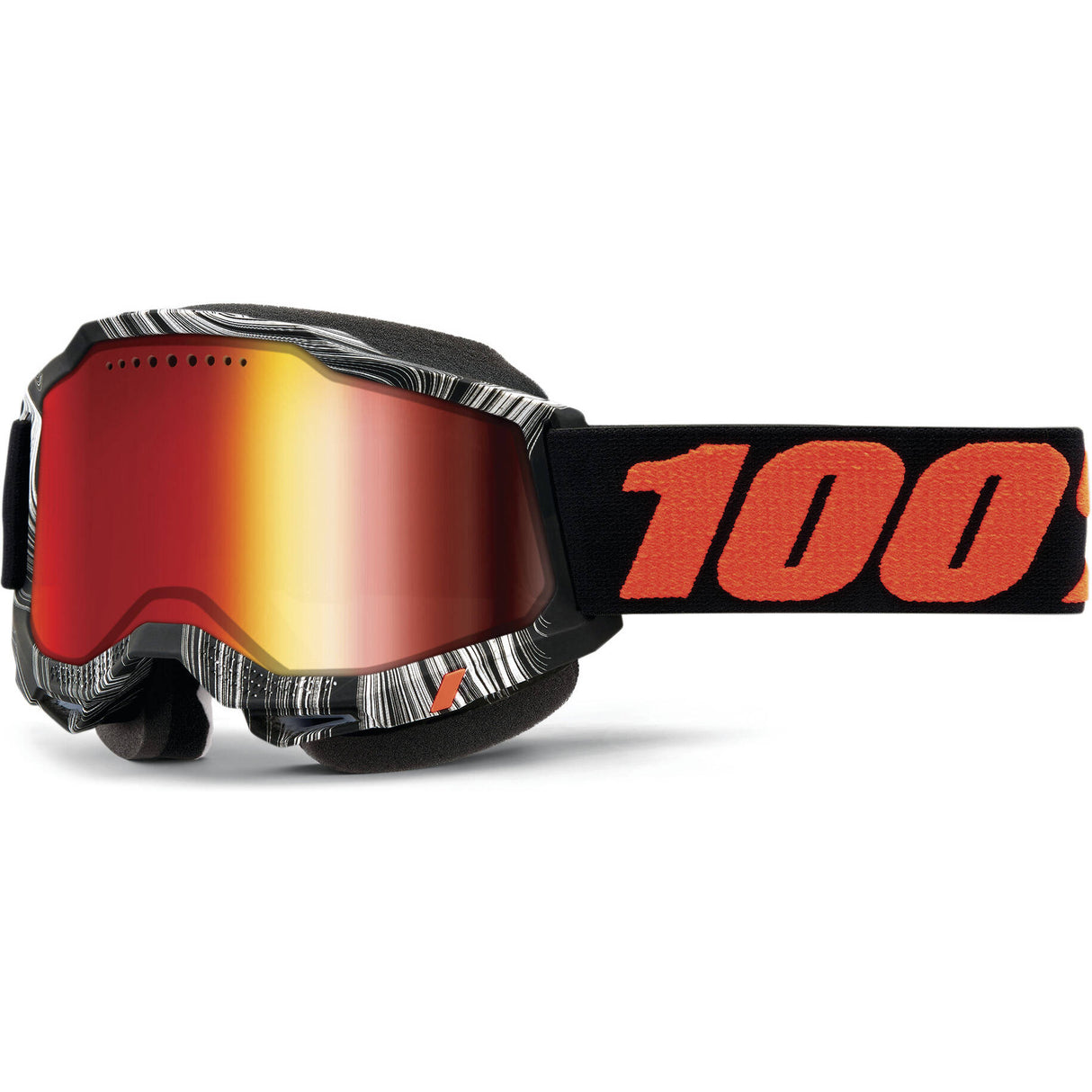 100% Accuri 2 Snowmobile Goggles - Geospace/Mirror Red Lens