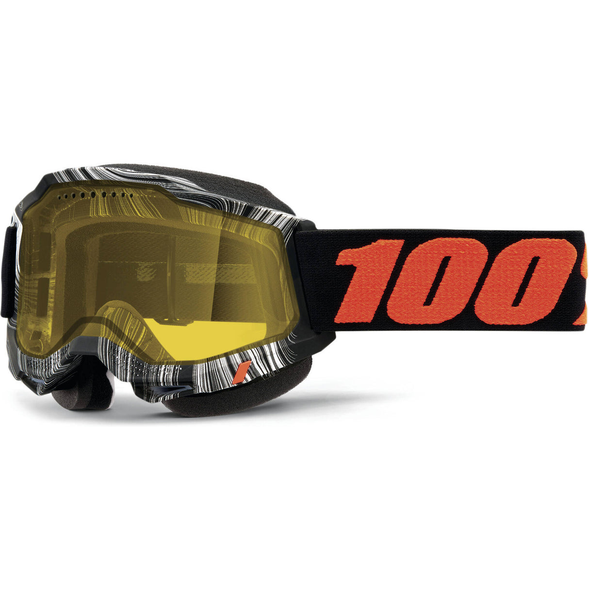 100% Accuri 2 Snowmobile Goggles - Geospace/Yellow Lens