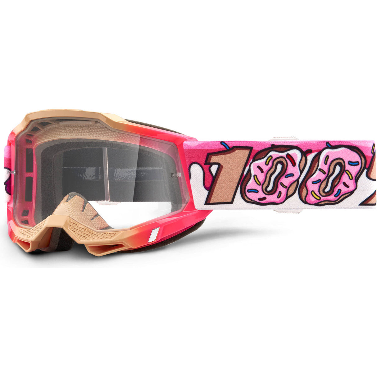 100% Accuri 2 Youth Goggles - Donut/Clear Lens