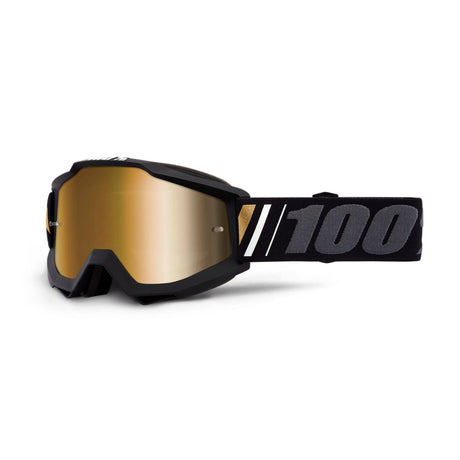 100% Accuri Goggles - Off/Mirror True Gold Lens