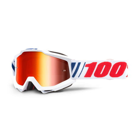 100% Accuri Youth Goggles - AF066/Mirror Red Lens