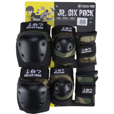187 Killer Jr. Six Pack Pad Set - Camo