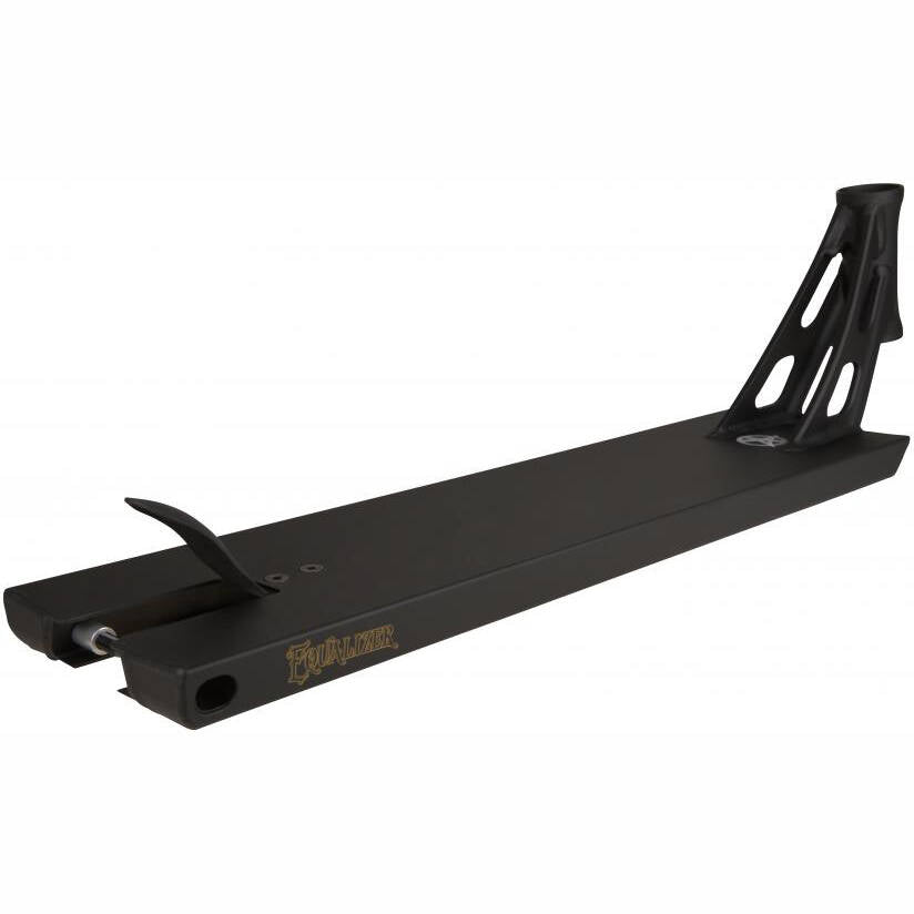 Addict Equalizer 2.0 Scooter Deck - Black/Gold 22.44" x 5.74"