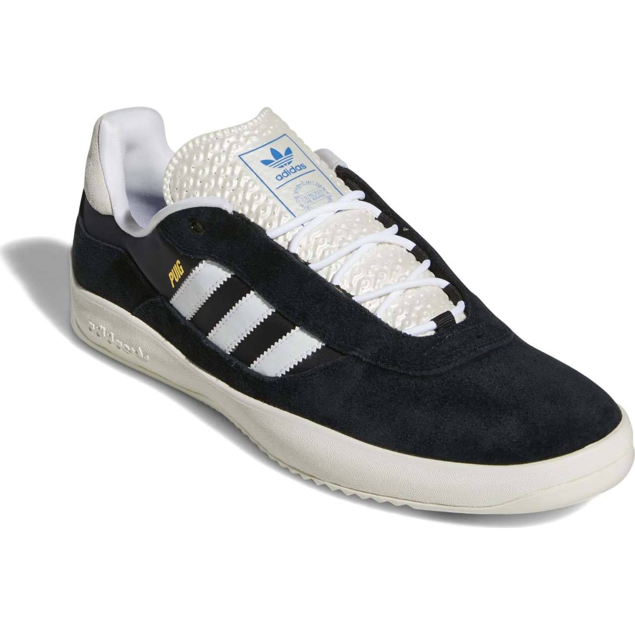 Adidas Puig Skate Shoes - Core Black/White/Blue Bird