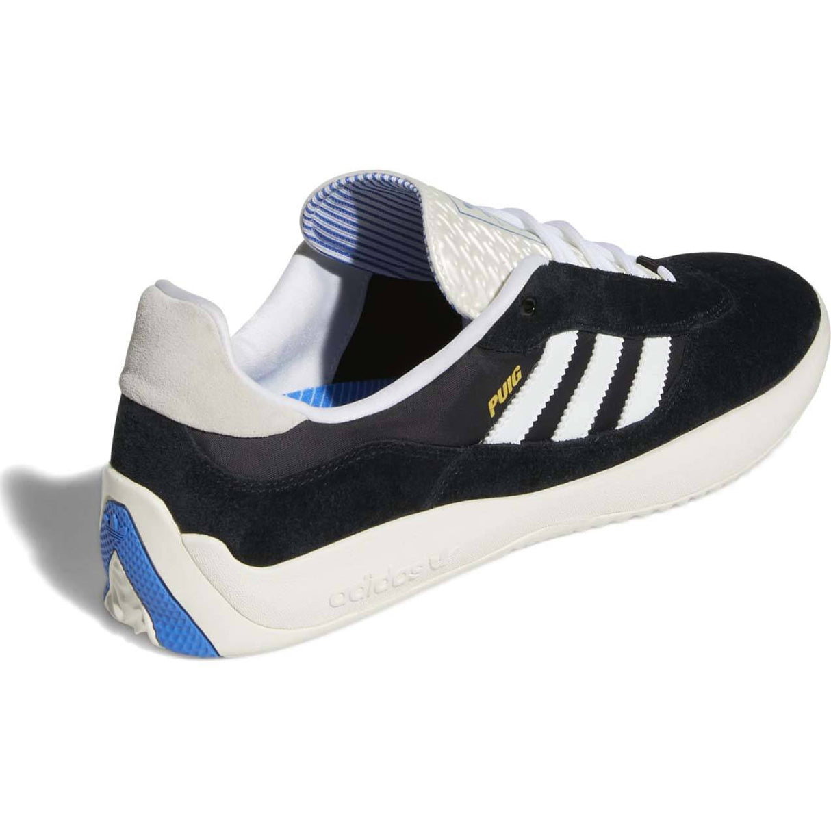 Adidas Puig Skate Shoes - Core Black/White/Blue Bird