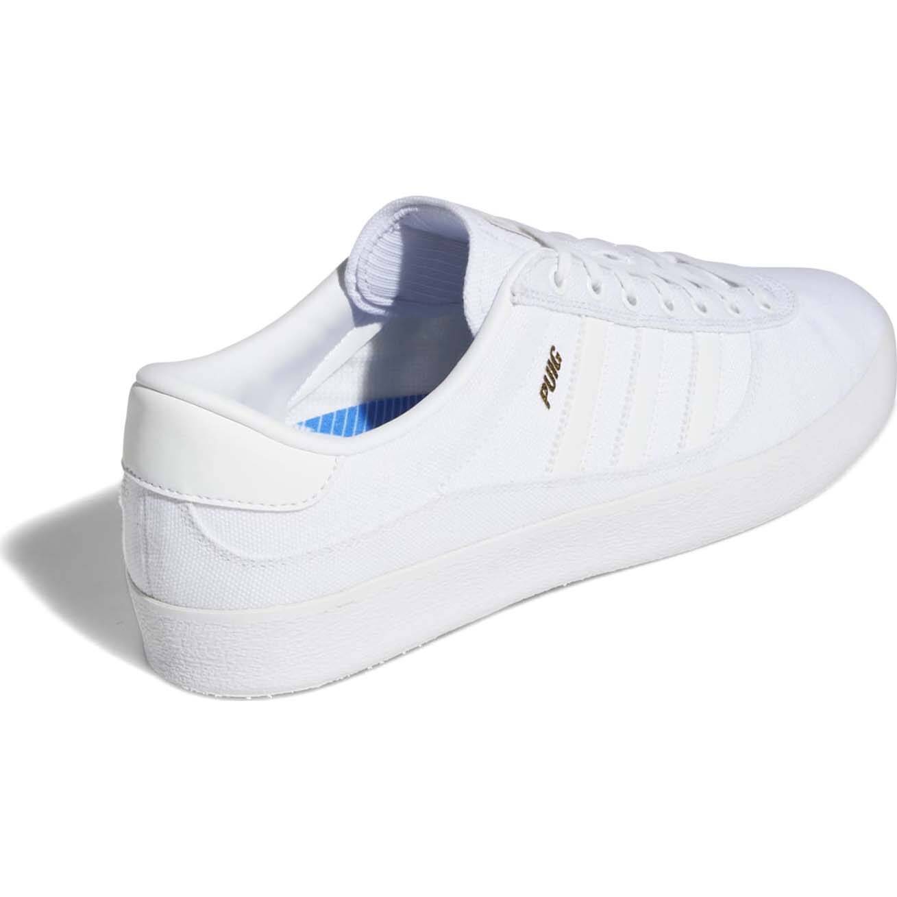 Adidas Puig Indoor Skate Shoes - White/Gum