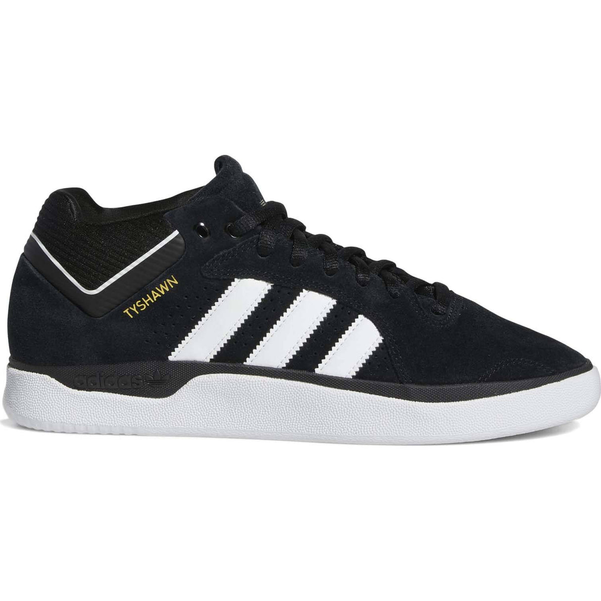Adidas Tyshawn Skate Shoes - Core Black/White/Core Black