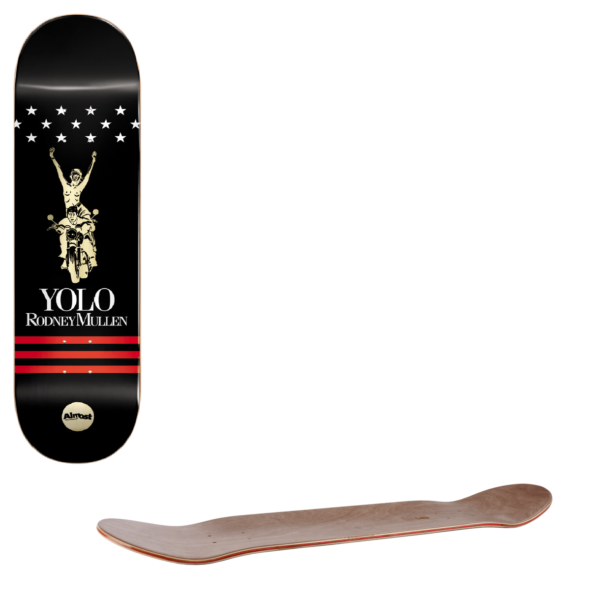Almost Mullen Luxury Super Sap R7 Skateboard Deck - 8"