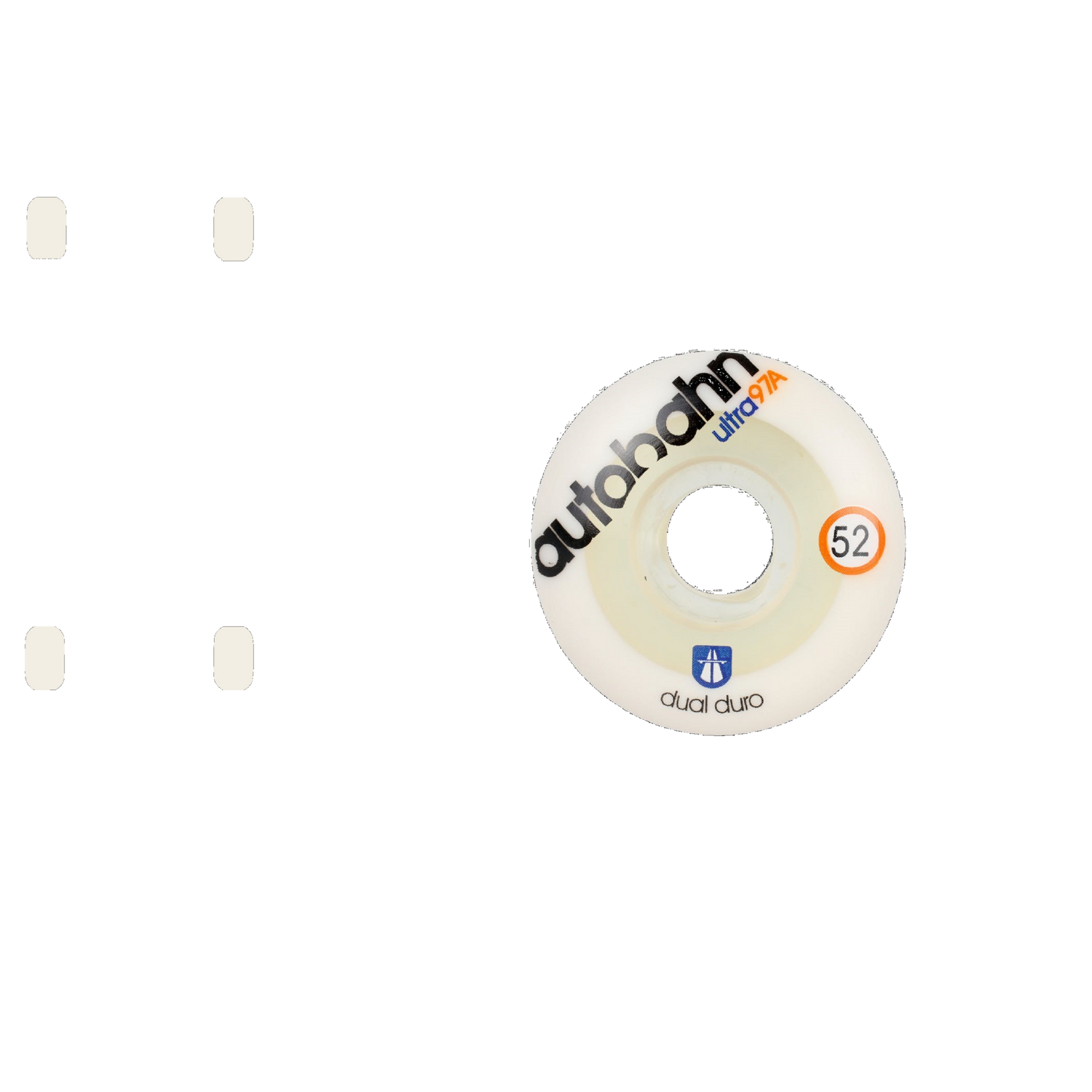 Autobahn Dual Duro Ultra Classic Skateboard Wheels 52mm - 97a