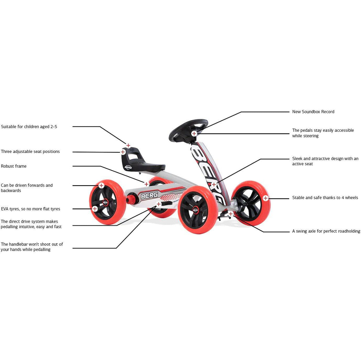 BERG Buzzy Beatz Ride On Pedal Kart