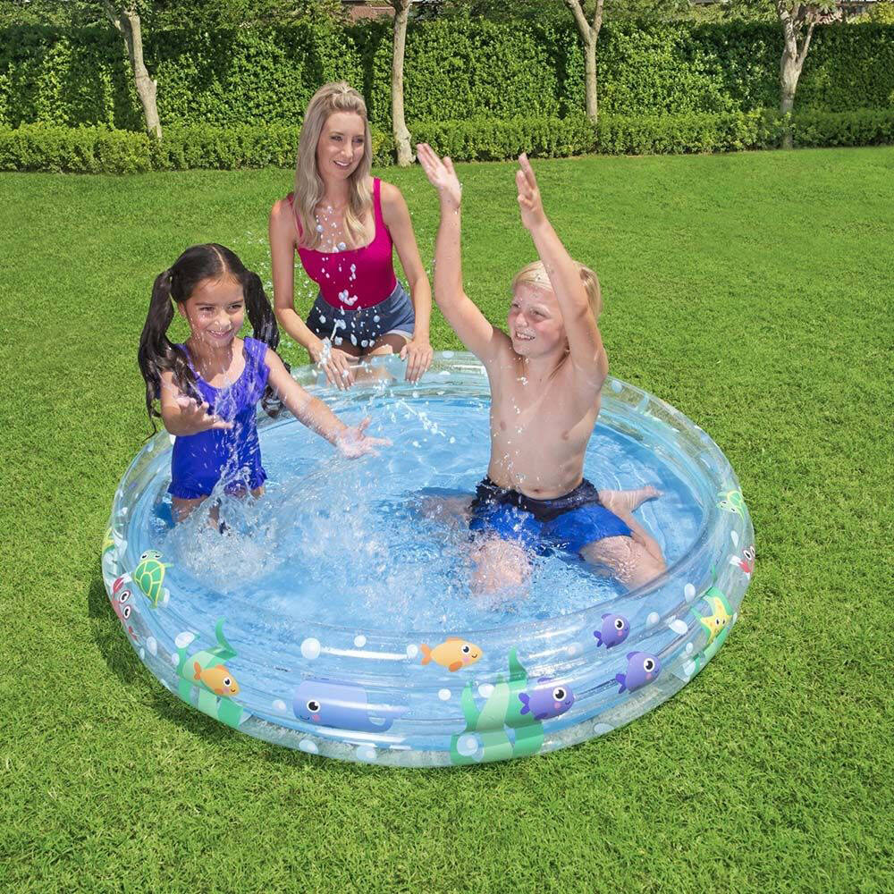 Bestway 60" x 12" Deep Dive 3-Ring Paddling Pool