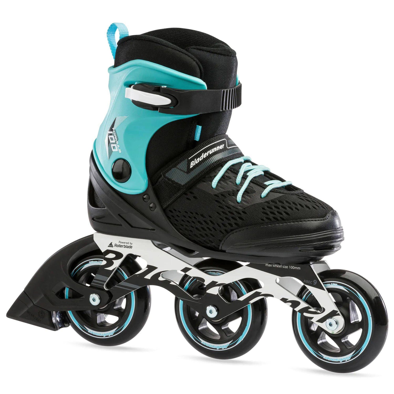 Bladerunner Formula 100 W Inline Skates - Black/Light Blue