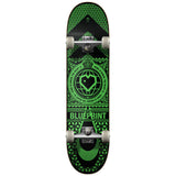 Blueprint Home Heart Complete Skateboard 8'' - Black/Green