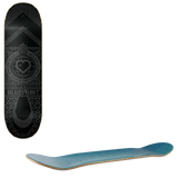 Blueprint Home Heart Skateboard Deck - Black/Black 8.25''