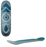 Blueprint Home Heart Skateboard Deck - Navy/Silver 8''