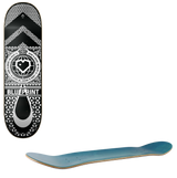 Blueprint Home Heart Skateboard Deck - White/Black 8''
