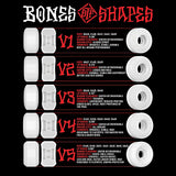 Bones STF Roots V5 Sidecut 99A Skateboard Wheels - White 54mm