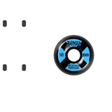 Bones OG 100's #4 V5 Sidecut Skateboard Wheels - Black 53mm