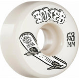 Bones STF Boneless V1 Standard 99A Skateboard Wheels - White 53mm