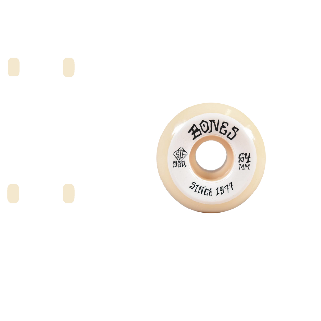 Bones STF Roots V5 Sidecut 99A Skateboard Wheels - White 54mm