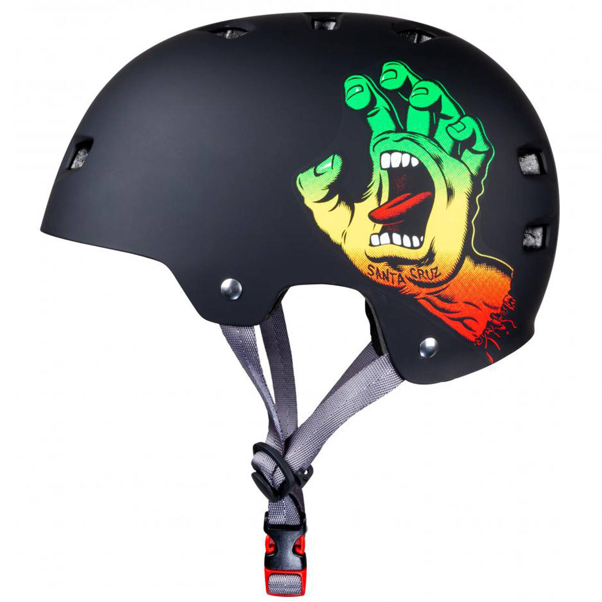 Bullet x Santa Cruz Screaming Hand Helmet - Rasta - Small / Medium (54-57cm)