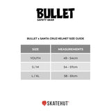 Bullet x Santa Cruz Slasher Youth Helmet - Gloss White (49-54cm)