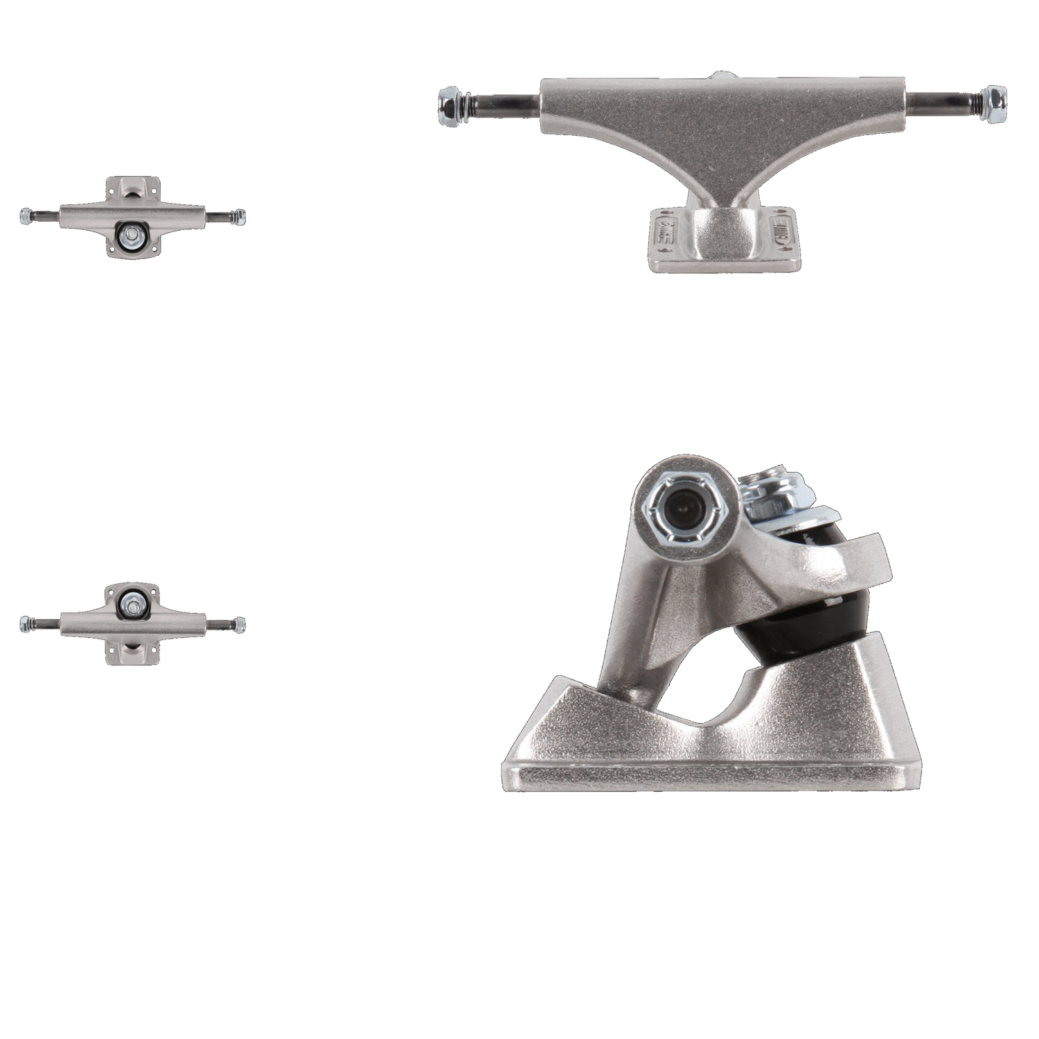 Bullet Skateboard Trucks - Silver 150mm