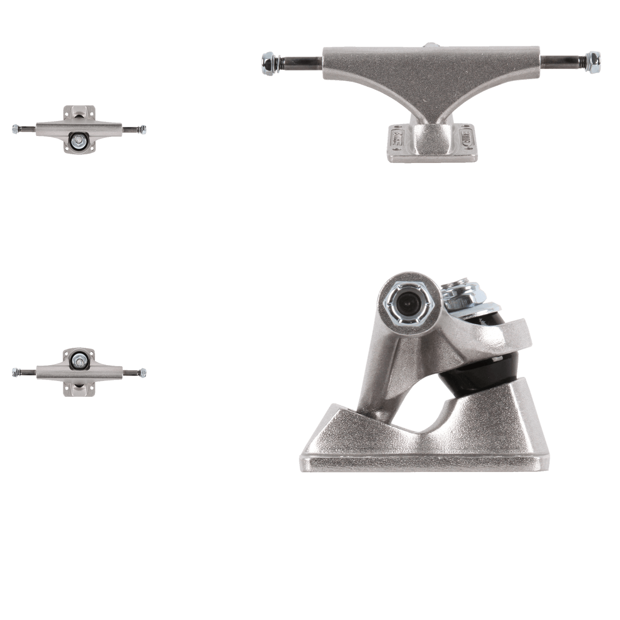 Bullet Skateboard Trucks - Silver 185mm