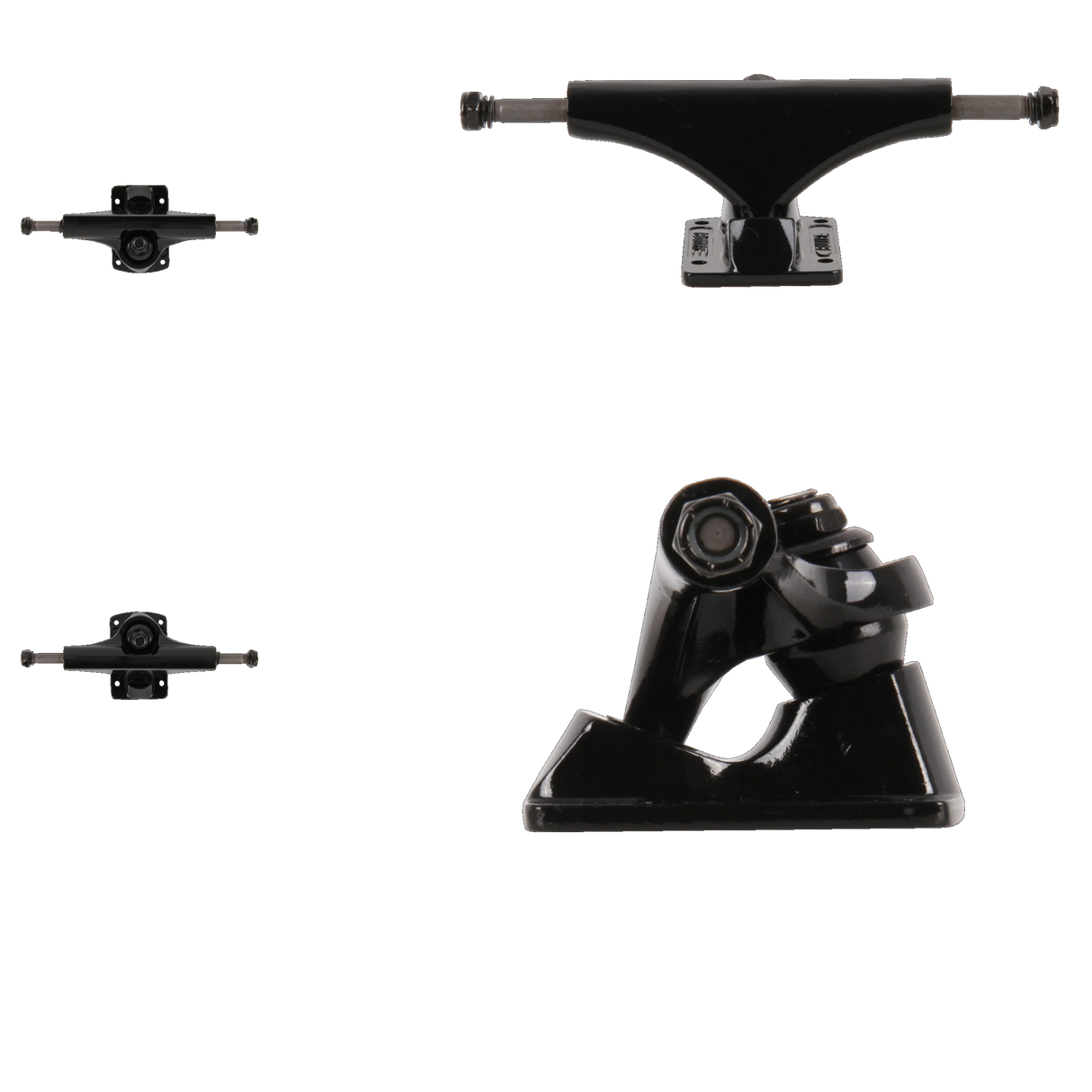 Bullet Skateboard Trucks - Black 145mm