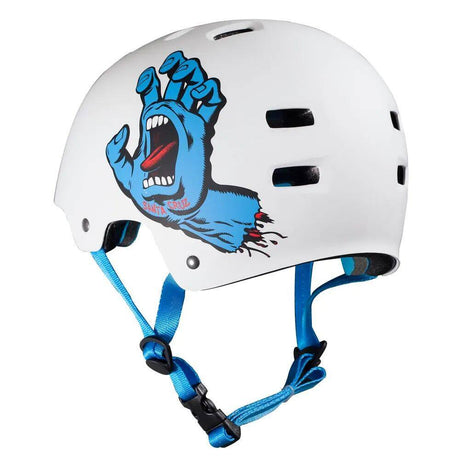 Bullet / Santa Cruz Colab Screaming Hand Graphic Helmet - White