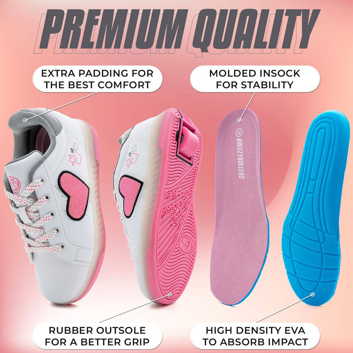 Breezy Rollers Blast - Pink/Pink
