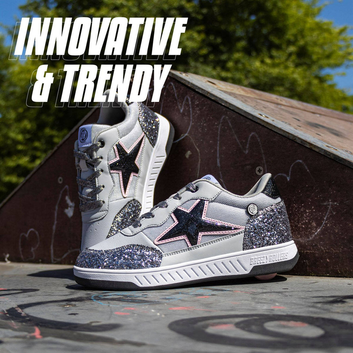 Breezy Rollers Star - Silver/Grey