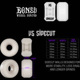 Bones OG 100's #4 V5 Sidecut Skateboard Wheels - Black 53mm